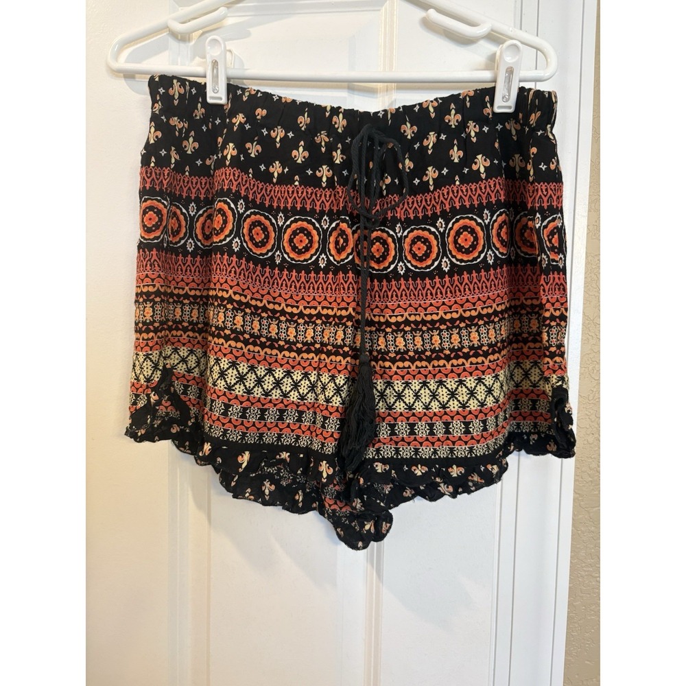 Boohoo‎ Vibrant Boho Style Shorts, Size 10